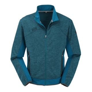 Maul Fleecejacka Falzeben 2XT-Hybrid (Strukturfleece, oddychający) niebiesko-petrolowy Mężczyźni